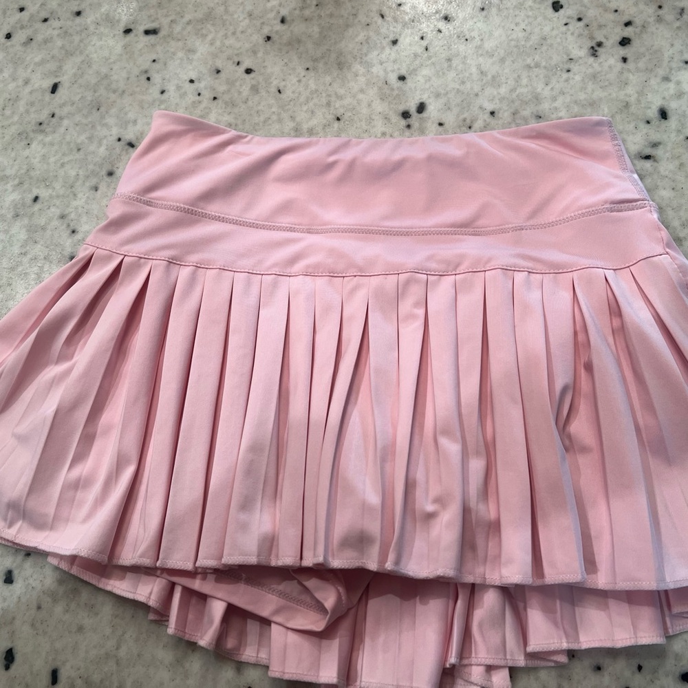 Goldhinge Pink Pleated Skirt